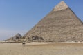 Great Egyptian pyramids in Giza, Cairo Royalty Free Stock Photo