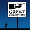 Great expectations Royalty Free Stock Photo