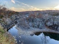 Great Falls Landscape at Sunset in November Royalty Free Stock Photo