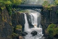 The Great Falls of the Passaic River in Paterson, New Jersey Royalty Free Stock Photo