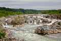 Great Falls is a series of rapids and waterfalls on the Potomac River in Virginia Royalty Free Stock Photo