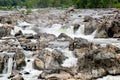 Great Falls is a series of rapids and waterfalls on the Potomac River in Virginia Royalty Free Stock Photo