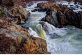 Great Falls in Winter Royalty Free Stock Photo