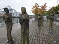The Famine Memorial in Dublin, IRELAND