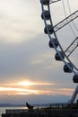 Great Ferris Wheel Puget Sound Seattle Washington Pier Amusement Royalty Free Stock Photo