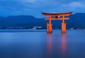 Great floating gate (O-Torii) on Miyajima island