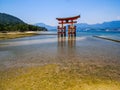 Great floating torii of Itsukushima Shinto Shrine Royalty Free Stock Photo