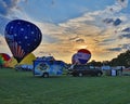 Great Forest Park Balloon Race inflation begins