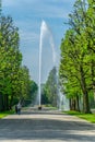 Great fountain of Herrenhausen palace in Hannover, Germany