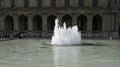 Fountain in Paris.Louvre, fountains.