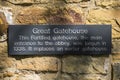 Great Gatehouse Plaque at Battle Abbey in Sussex Royalty Free Stock Photo