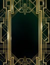 Great Gatsby Movie Inspiration Film Backdrop Background Poster Royalty Free Stock Photo