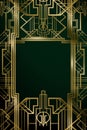 Great Gatsby Movie Inspiration Film Backdrop Background Poster Royalty Free Stock Photo