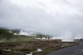 Great Geysir Strokkur in Iceland hot fog geology 2