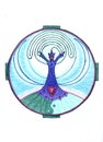 Great Goddess, Mother of the Universe, yantra style