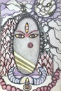 Great goddess, shakti Kali, giving life Royalty Free Stock Photo