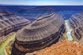 Great Goosenecks Rock Formation San Juan River Mexican Hat Utah Royalty Free Stock Photo