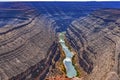 Great Goosenecks Rock Formation San Juan River Mexican Hat Utah Royalty Free Stock Photo