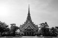 Grand architecture of Wat Sothon Wararam Worawihan, Chachoengsao, Thailand