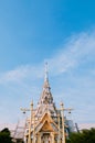 Grand architecture of Wat Sothon Wararam Worawihan, Chachoengsao, Thailand