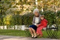 Great grandmother and child Royalty Free Stock Photo