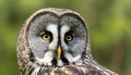 Great grey gray owl - Strix nebulosa - aka Phantom of the North, cinereous, spectral, Lapland, spruce, bearded, and sooty owl