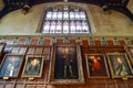 The Great Hall of Christ Church, a constituent college of the University of Oxford in England Royalty Free Stock Photo