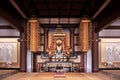 Great hall of old Thai Syakamuni Buddha statue in Nittai-ji tem