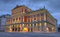 Great Hall of Wiener Musikverein, Vienna, Austria, HDR Royalty Free Stock Photo