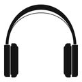 Great headphones icon, simple style