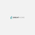 Great Home letter G modern initial monogram abstract Royalty Free Stock Photo