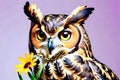 Great Horned Owl large animal bird