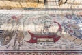 Great Hunt mosaic in Villa Romana del Casale Royalty Free Stock Photo