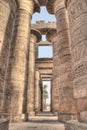 Great Hypostyle Hall in Karnak Royalty Free Stock Photo