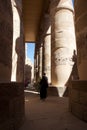 The Great Hypostyle Hall at the Karnak Temple Complex, near Luxor, Egypt Royalty Free Stock Photo