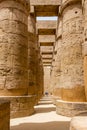 The Great Hypostyle Hall of the Temple Karnak, Luxor, Egypt Royalty Free Stock Photo