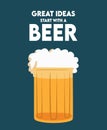 great ideas start with beer