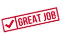 Great Job rubber stamp Royalty Free Stock Photo
