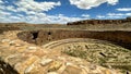 Great kiva, Chaco Canyon Royalty Free Stock Photo