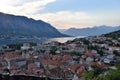 Kotor Bay view - looking to the fiord Royalty Free Stock Photo