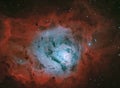 Great Lagoon Nebula in Sagittarius, Messier 8 Royalty Free Stock Photo