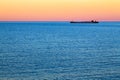 Great Lakes Freighter at Dusk Royalty Free Stock Photo