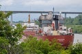 Great Lakes Freighter Going East Toward Lake Ontario