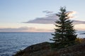 Great Lakes Shoreline in Dawn Light Royalty Free Stock Photo