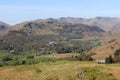 Great Langdale and mountains beyond from Loughrigg Royalty Free Stock Photo