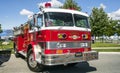 The Great Laval Firefighters Festival with firetruck