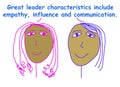 Great leader is three characteristics