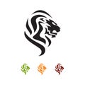 Great Lion head logo vector Pride and Power sign symbol elemen