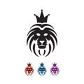 Great Lion head logo vector Pride and Power sign symbol elemen