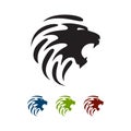 Great Lion head logo vector Pride and Power sign symbol elemen